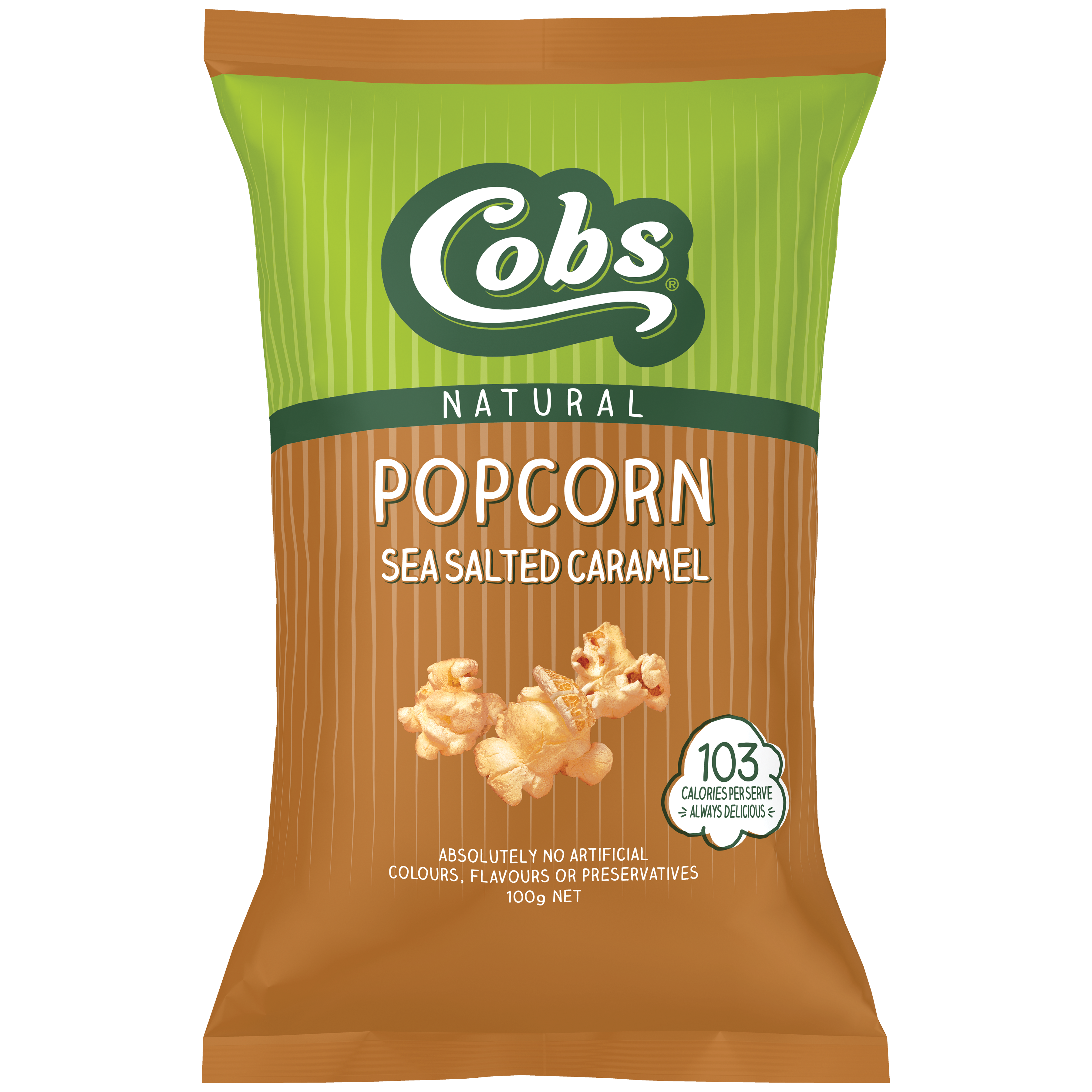 Caramel deals popcorn calories