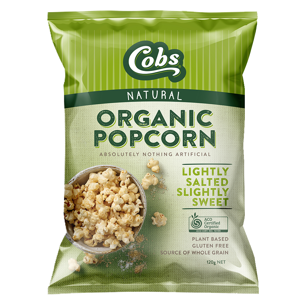 Lightly Salted Slightly Sweet Organic Popcorn